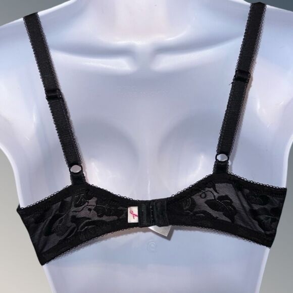 Plus Size Wacoal Full Coverage Black Bra Size 36B - Picture 4 of 5